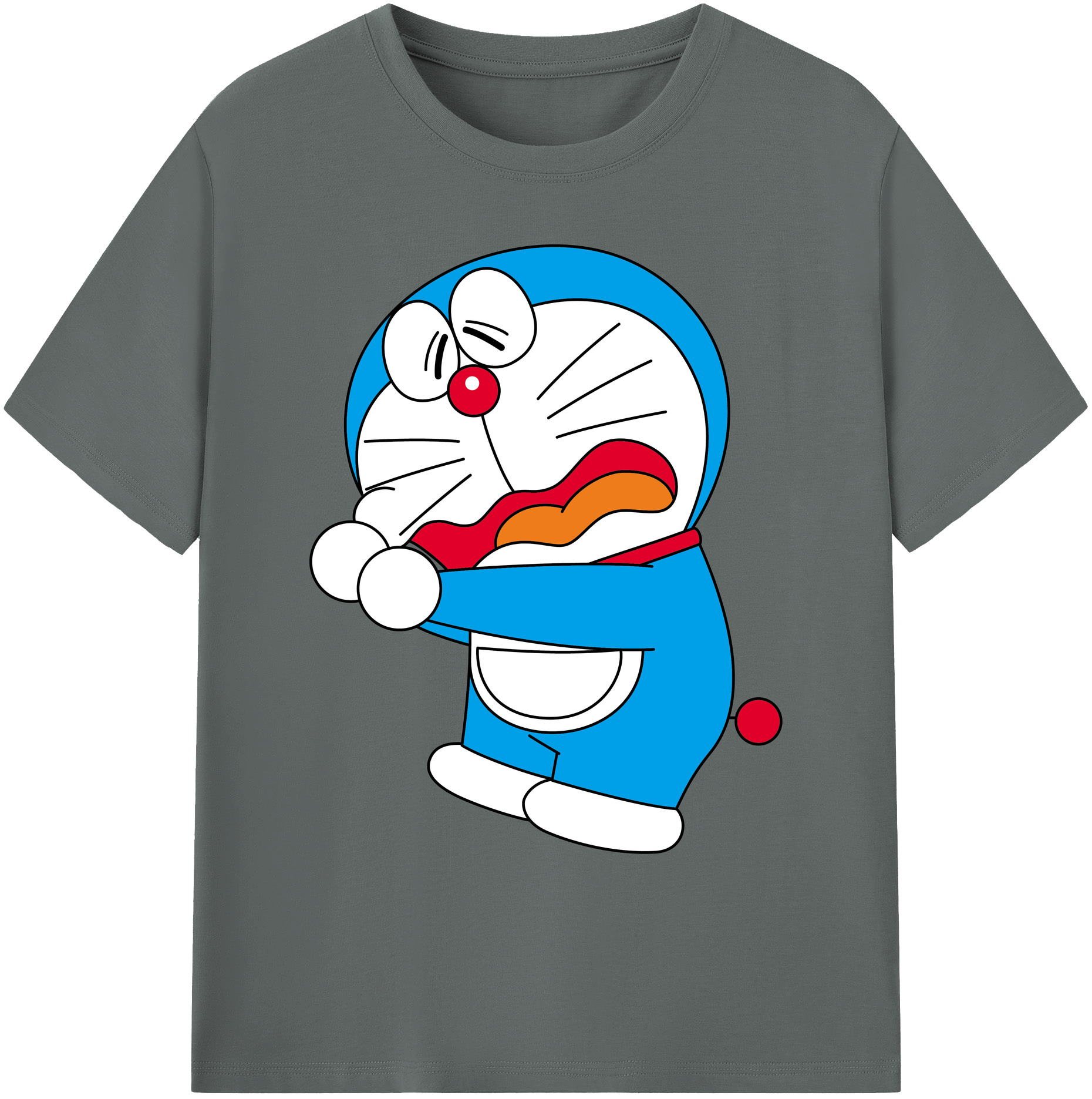 （画像用） ドラえもん Doraemon 綿100％ メンズ半袖Tシャツ｜肌触りやわらか＆通気性